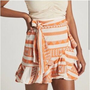 Devotion Twins Ruffle Wrap Mini Skirt size XS NWT